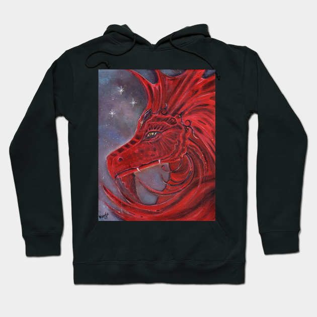 The Red Dragon By Renee L Lavoie Hoodie by ReneeLLavoie